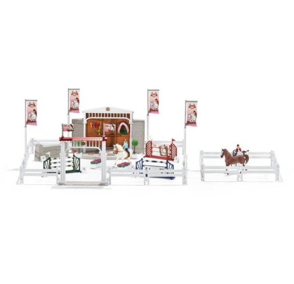Schleich 42338 horse club groot paardenwedstrijd toernooi, Ophalen, Zo goed als nieuw, Jongen of Meisje