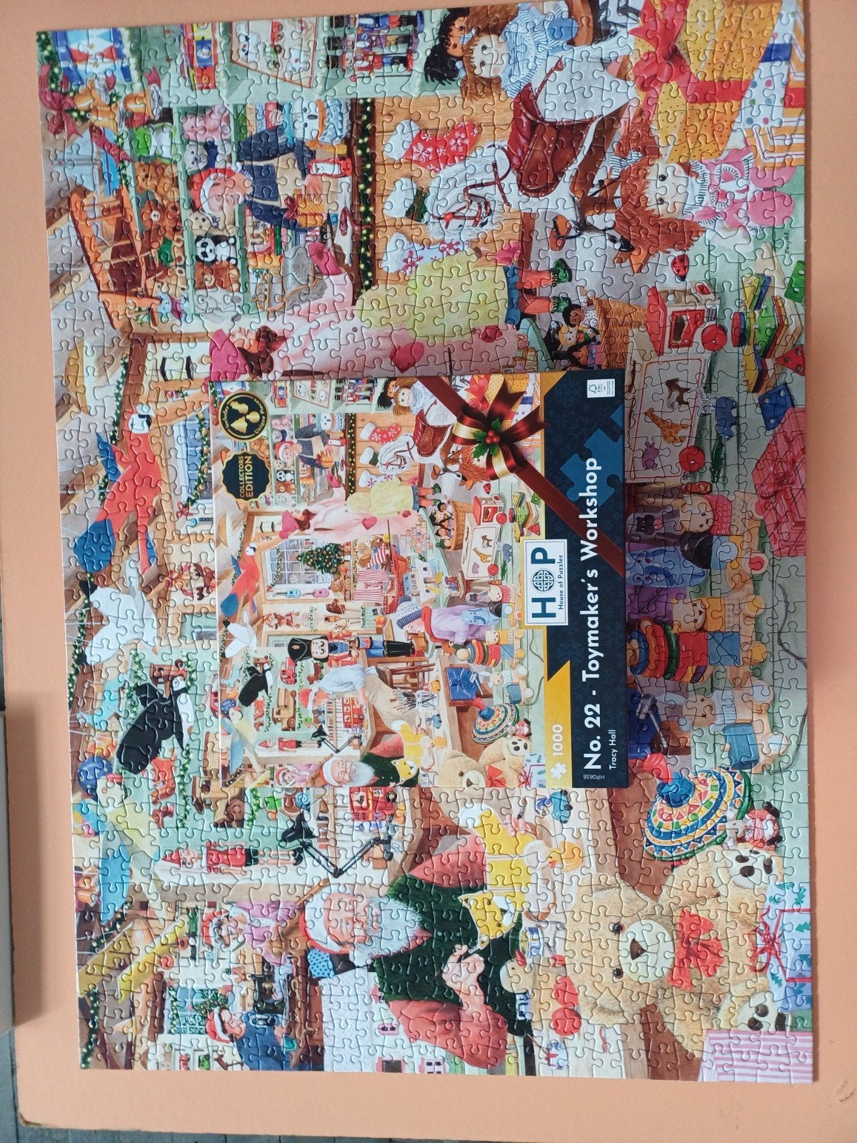 Hop puzzel 1000 Toymaker's Workshop, Hobby en Vrije tijd, Ophalen of Verzenden, 500 t/m 1500 stukjes, Nieuw