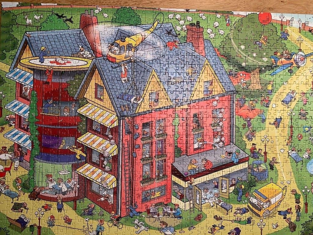 Puzzel That's life Ziekenhuis 1000 stukjes, Hobby en Vrije tijd, Denksport en Puzzels, Ophalen of Verzenden, 500 t/m 1500 stukjes