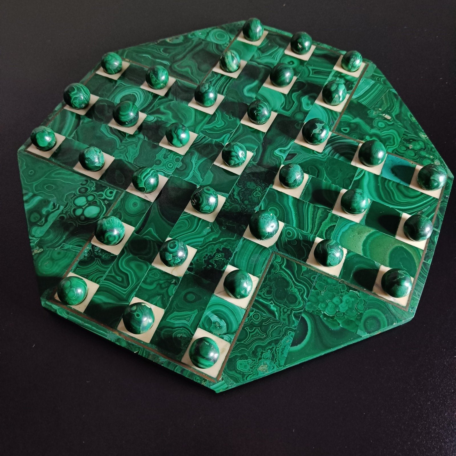 Exclusief Malachiet Solitaire spel., Antiek en Kunst, Ophalen of Verzenden