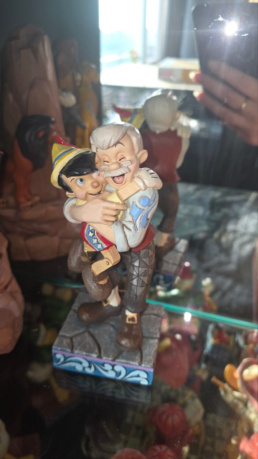 Disney Traditions Pinokkio met Geppetto beeldje, Ophalen, Peter Pan of Pinokkio, Zo goed als nieuw, Beeldje of Figuurtje