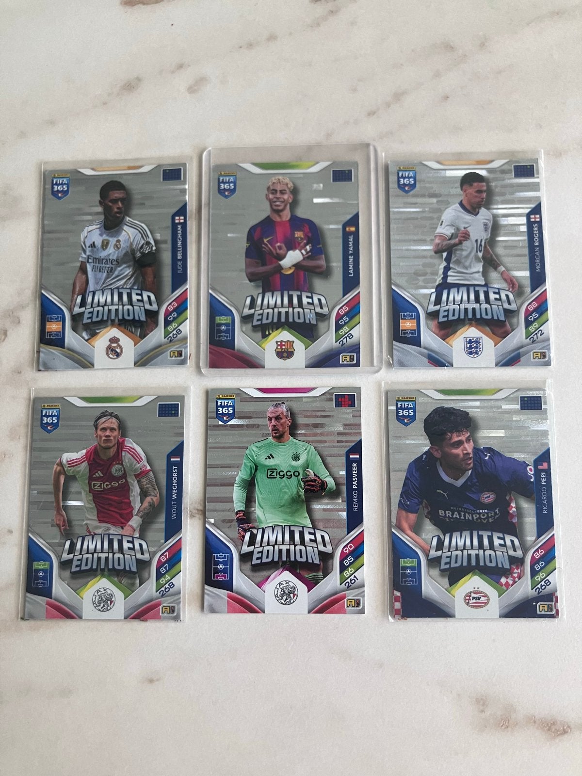 6x FIFA 2026 Limited Edition Kaarten - Topvoetballers, Verzamelen, Ophalen of Verzenden, Zo goed als nieuw, Buitenlandse clubs