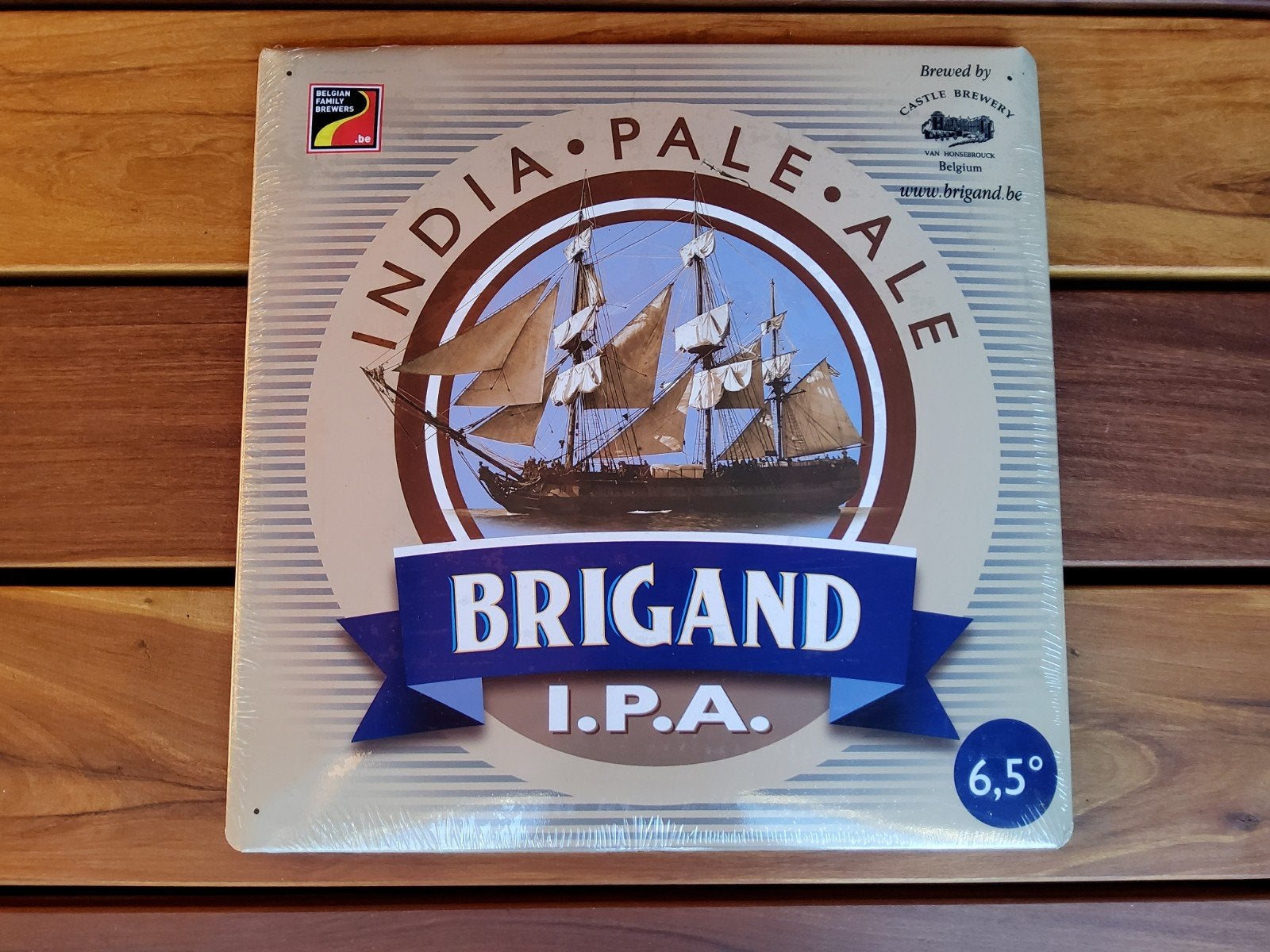 Brigand IPA Reclamebord - 40x40cm, Ophalen of Verzenden, Nieuw, Reclamebord, Plaat of Schild, Overige merken
