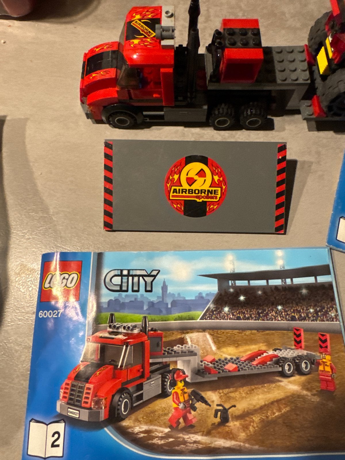 Lego City 60027 Monster Truck Transporter, Ophalen of Verzenden, Zo goed als nieuw, Overige merken