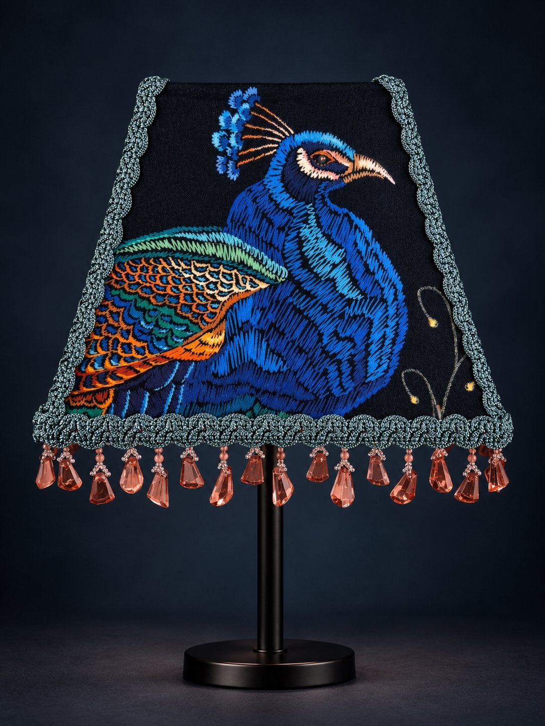 Lampenkapje handgemaakt Peacock, Ophalen of Verzenden