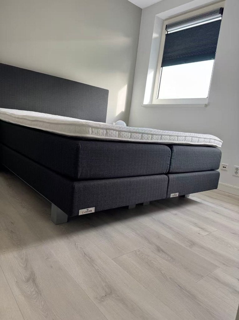 box spring bed 160x200 incl. mattress – Goossens, Huis en Inrichting, Slaapkamer | Boxsprings, Ophalen, Gebruikt, Tweepersoons