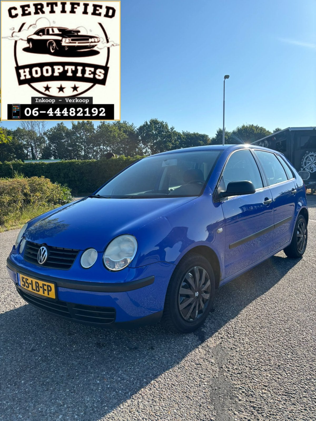 Volkswagen Polo 1.2 47KW 2002 Blauw AIRCO APK 18/9/2027 !!, Auto's, Blauw, 1198 cc, Handgeschakeld, Particulier