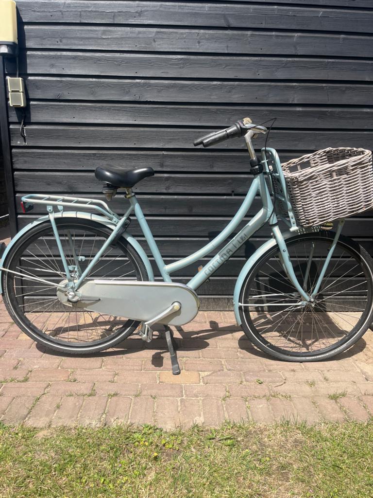 Cortina U4 Transportfiets Dames - Lichtblauw, Versnellingen, Trommelrem, Ophalen, Overige merken