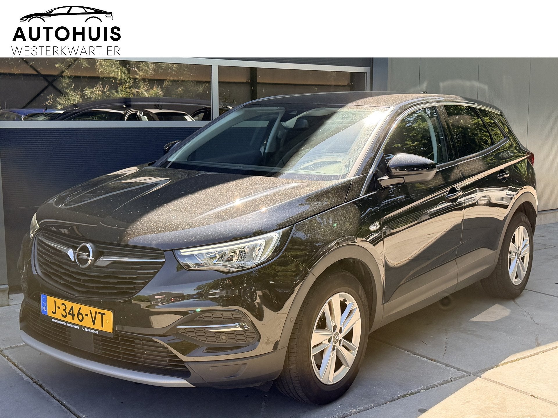 Opel Grandland X 1.2 Turbo 130pk Automaat Business Executive, Auto's, 1199 cc, Met garantie (alle), Zwart, Origineel Nederlands