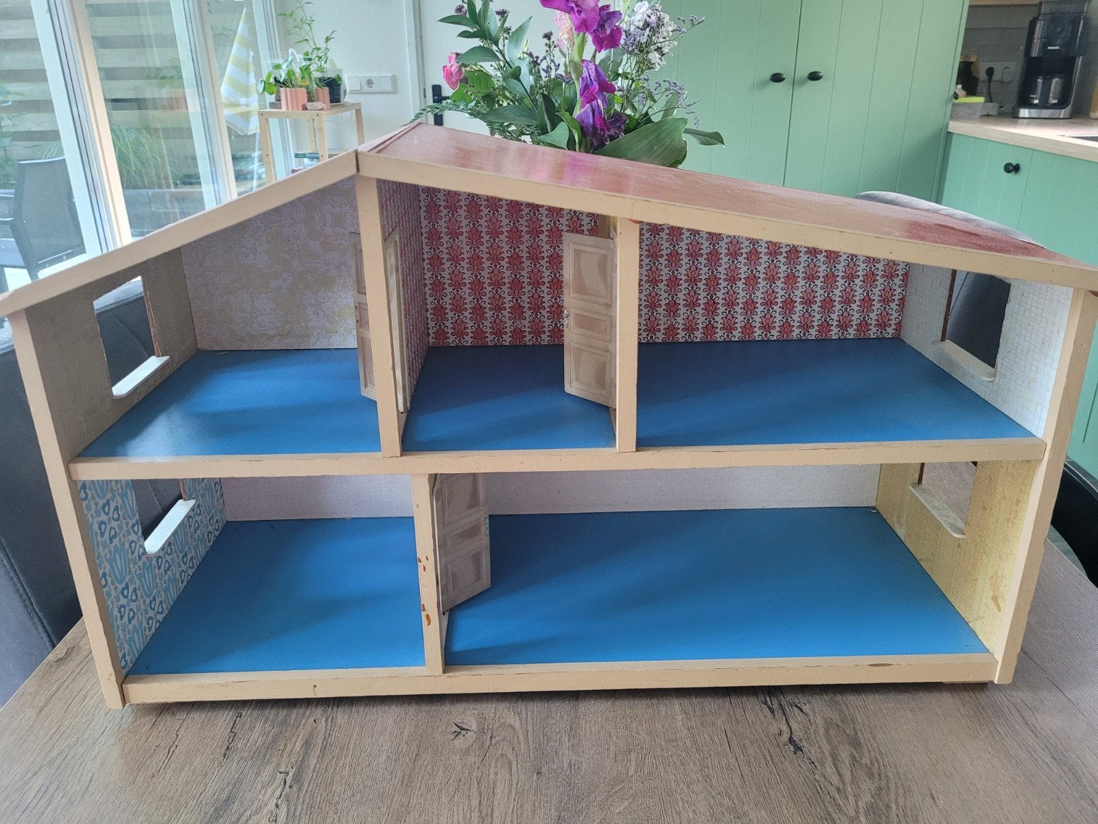 Houten poppenhuis, Ophalen, Gebruikt, Poppenhuis