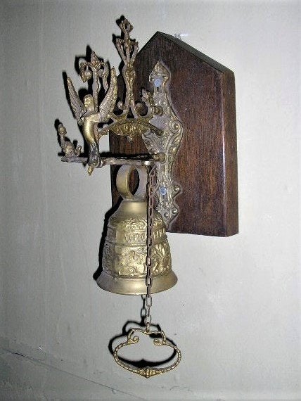 Antieke koperen kloosterbel, Ophalen of Verzenden