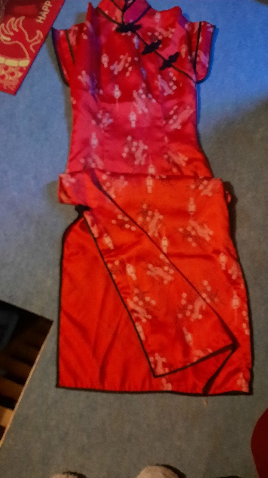 Chinese lange jurk, Ophalen of Verzenden, Zo goed als nieuw, Maat 34 (XS) of kleiner, Galajurk