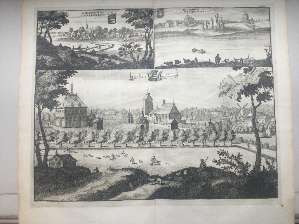 Oosterland en Sirjansland , Zeeland, 1696, Antiek en Kunst, Verzenden