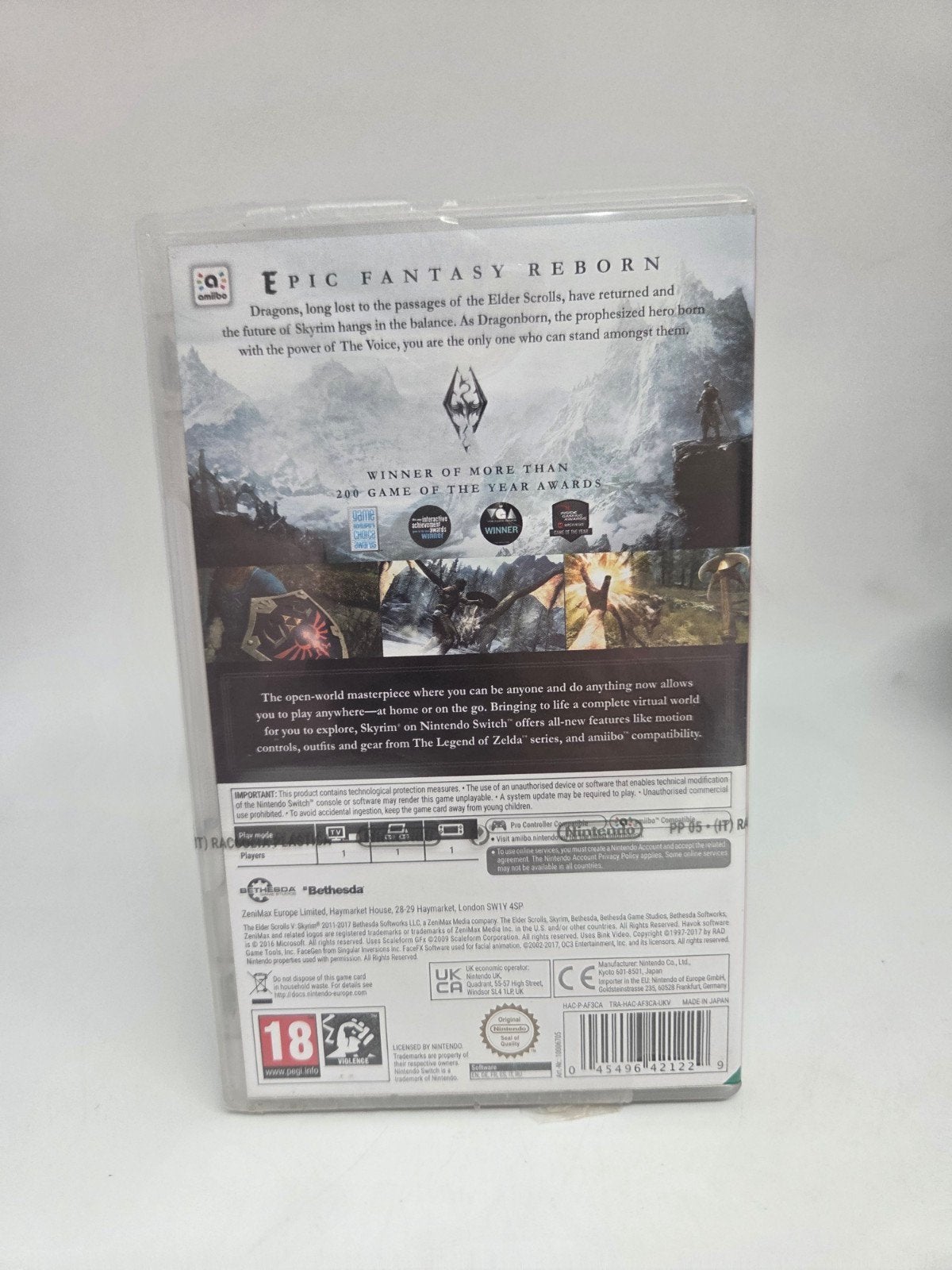 The Elder Scrolls V: Skyrim (Geseald), ZeniMax Europe Limited, Haymarket House, 28-29 Haymarket, London SW1Y 4SP, Vanaf 18 jaar