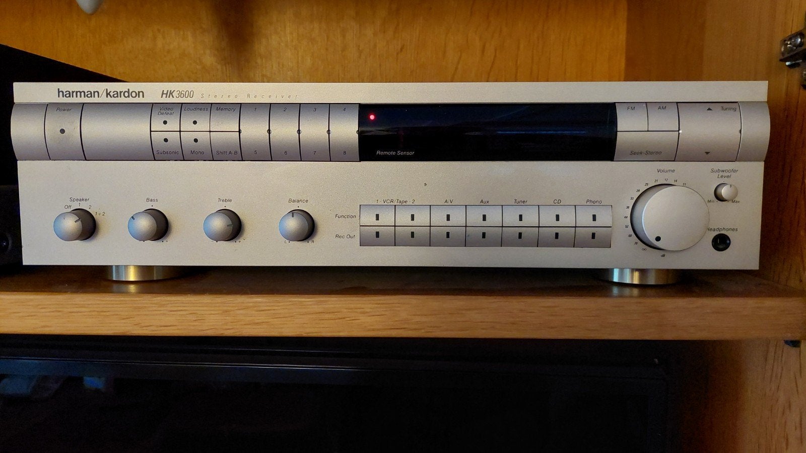 Harman Kardon HK3600 Stereo Receiver+AcousticAudio Speakers, Vloerstaande luidspreker, Gebruikt, Harman Kardon, Ophalen