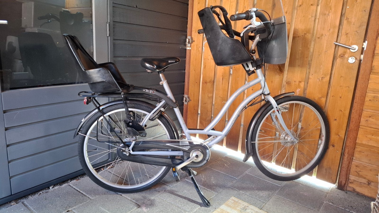 Sparta Moederfiets // Geen mankementen // 2 zitjes, Fietsen en Brommers, Fietsen | Dames | Moederfietsen, Ophalen, 2 zitjes, Sparta