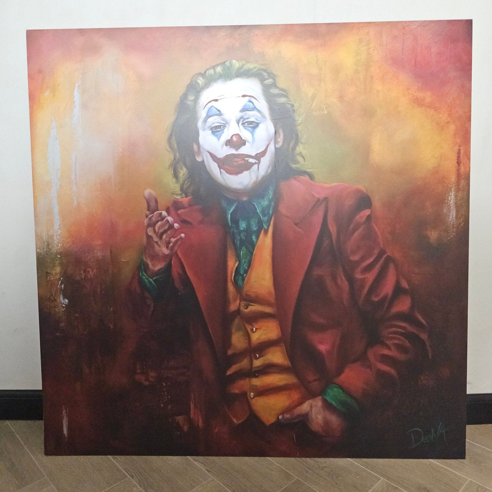 Joker Schilderij - Joaquin Phoenix Portret, Antiek en Kunst, Kunst | Schilderijen | Modern, Ophalen of Verzenden