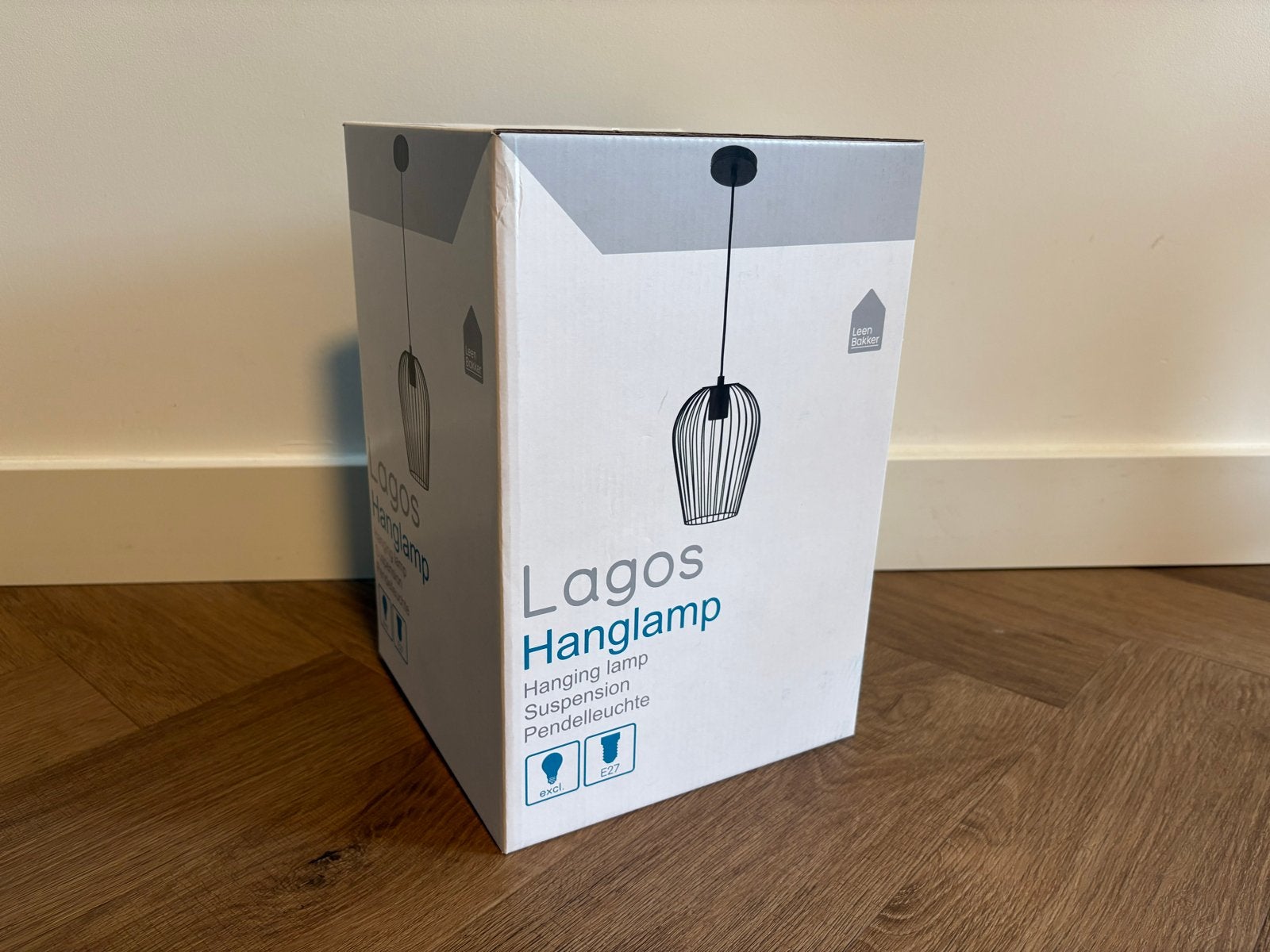 Hanglamp Lagos nieuw in doos - mat zwart - Ø19 cm, Nieuw, Ophalen of Verzenden, Modern, Metaal