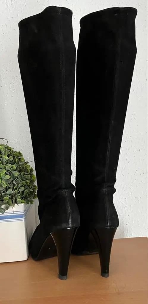 Peter Kaiser zwarte suède laarzen maat 37.5 [DMv], Kleding | Dames, Schoenen, Hoge laarzen, Zwart, Ophalen of Verzenden, Zo goed als nieuw