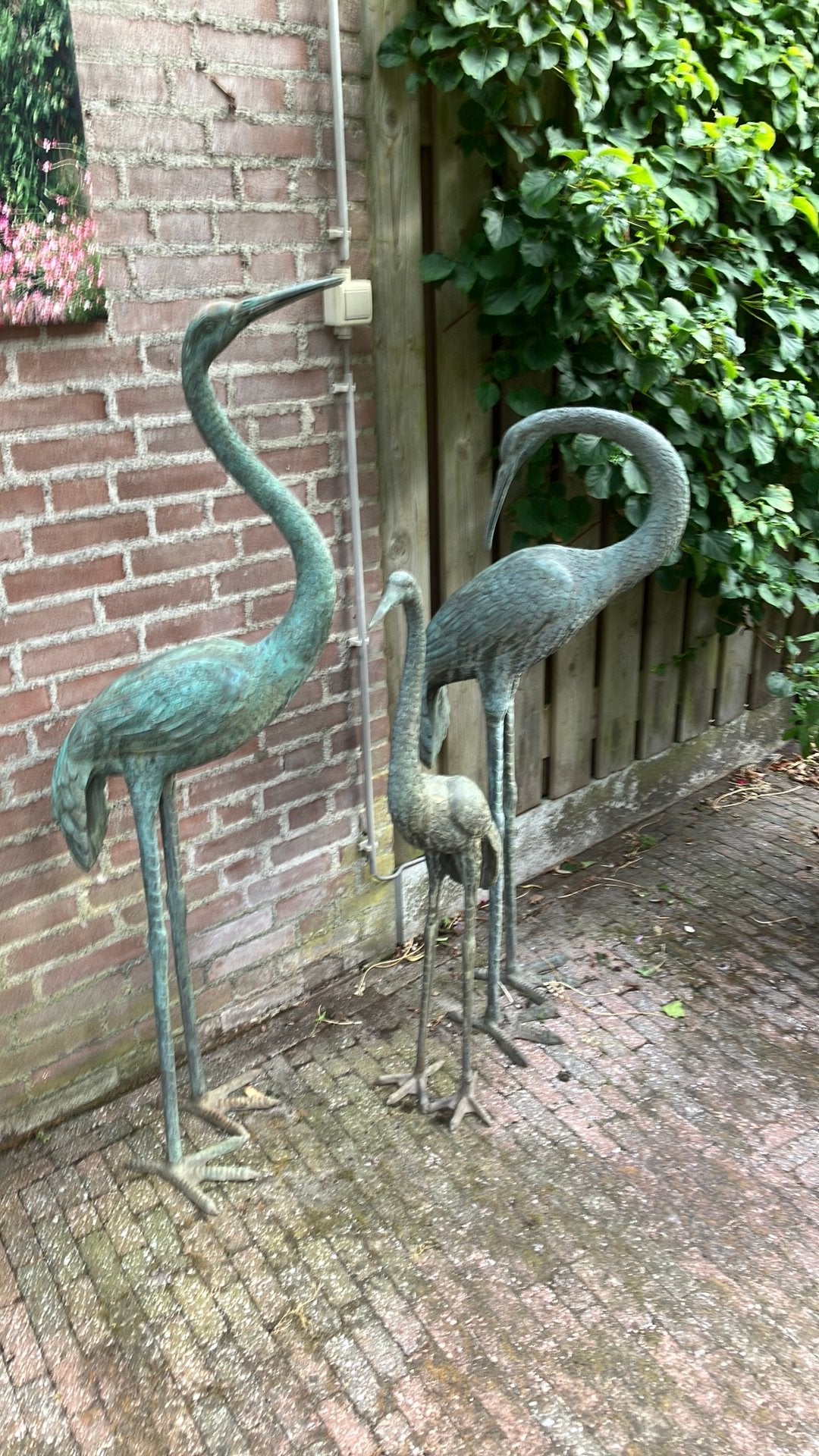 Vogels Brons, Tuin en Terras, Tuinbeelden, Ophalen, Gebruikt, Metaal