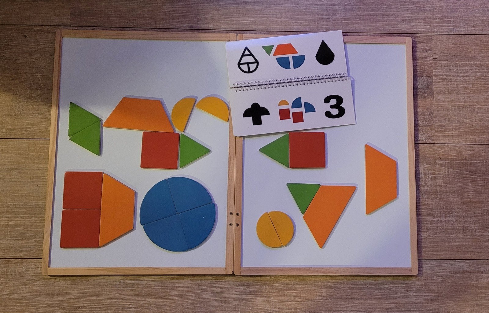 Magnetisch Vormenspel / Montessori Magneetbord Tangram, Kinderen en Baby's, Speelgoed | Educatief en Creatief, Ophalen of Verzenden