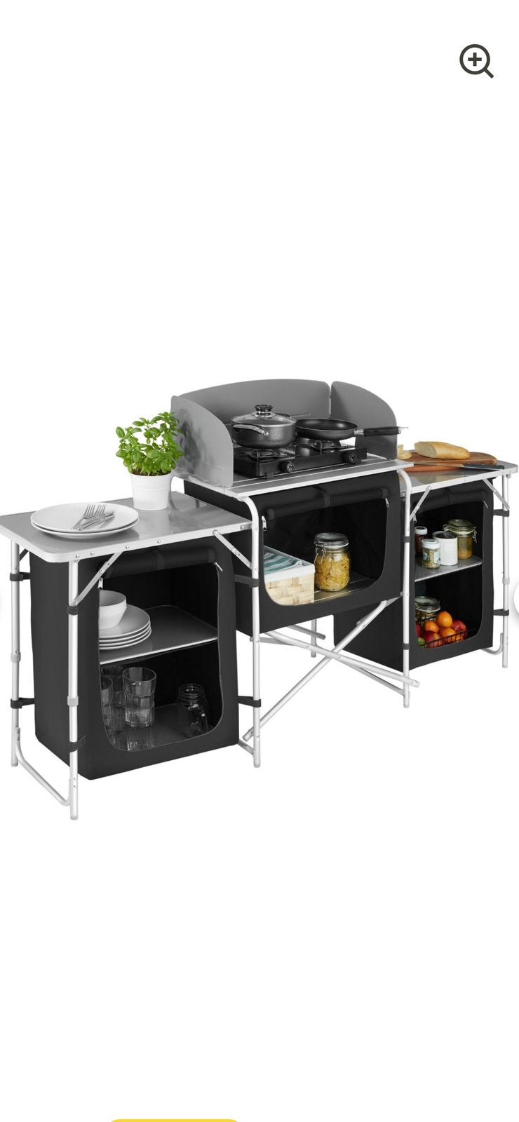 Tectake Campingkeuken XXL Met Aluminium Frame, Ophalen, Gebruikt, Campingkast