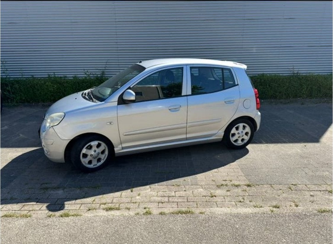 Kia Picanto 1.1 48KW 2008 Grijs | NAP | NIEUWE APK | Airco, Auto's, 836 kg, 4 cilinders, 400 kg, Origineel Nederlands