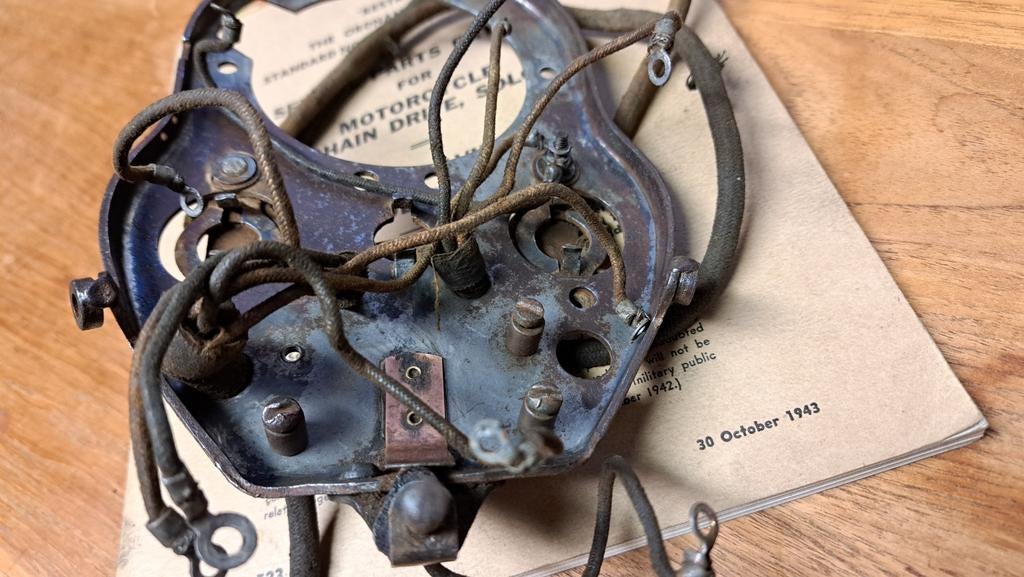 Originele dash base plate 4505-39 Harley wla wlc liberator., Motoren, Ophalen of Verzenden