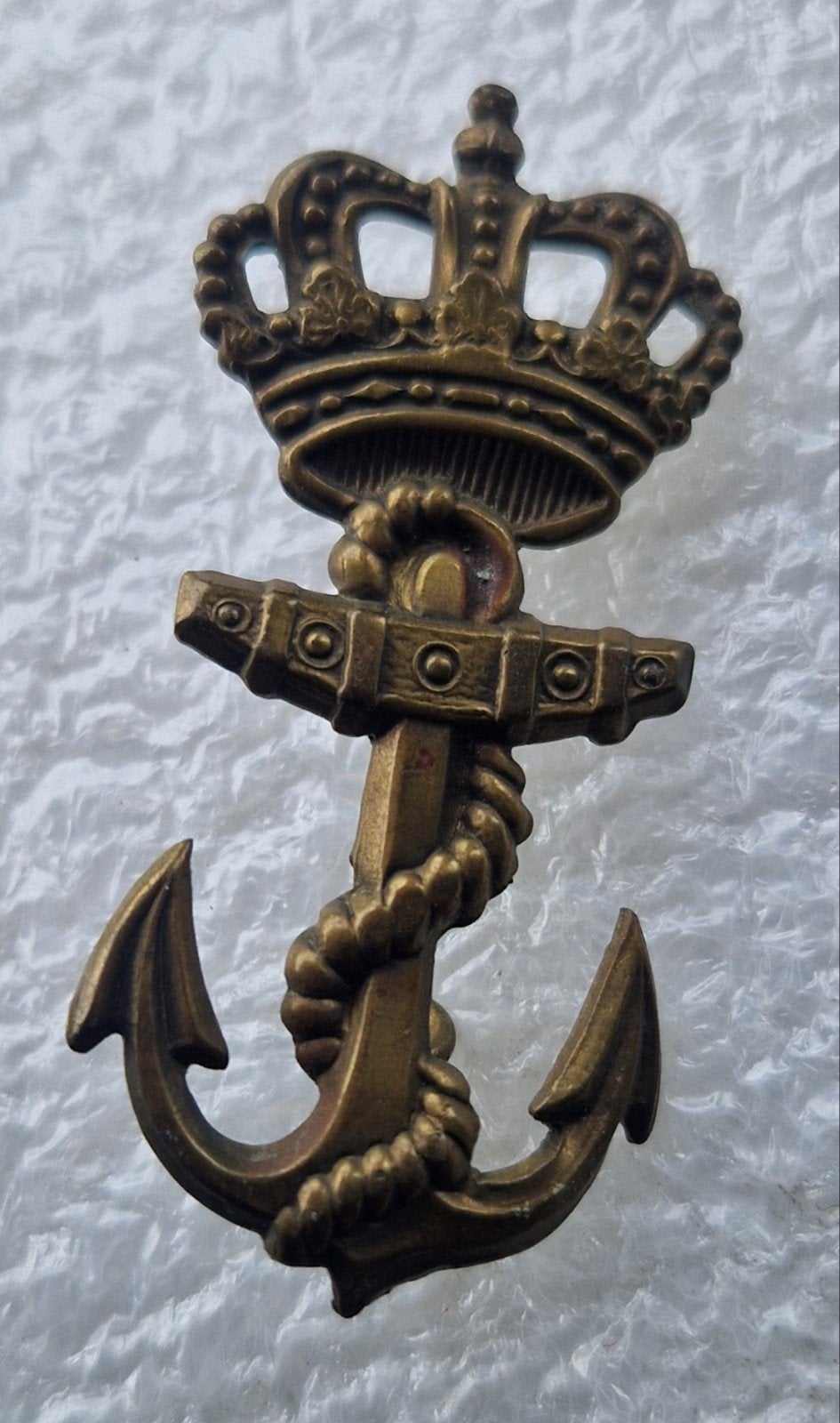 Baret anker Mariniers (oogjes), Verzamelen, Ophalen of Verzenden, Marine, Nederland, Embleem of Badge