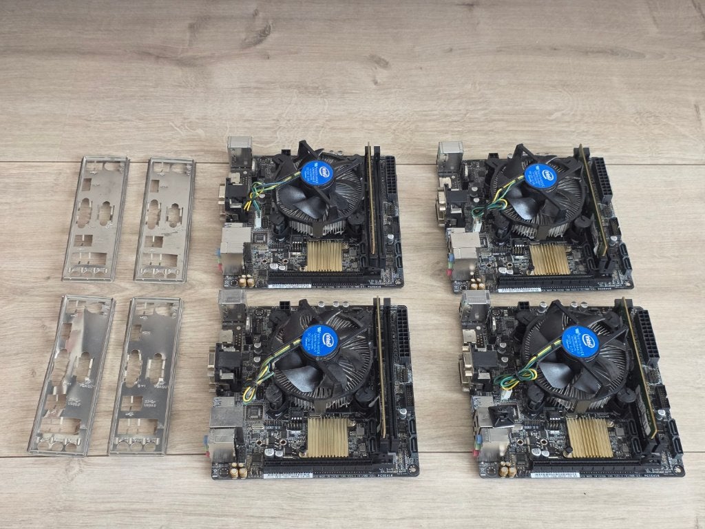 tk:ASUS H110I-PLUS Moederbord+intel G4600 4GB DDR4 /Mini-ITX, LGA 1151, DDR4, Ophalen of Verzenden, Intel