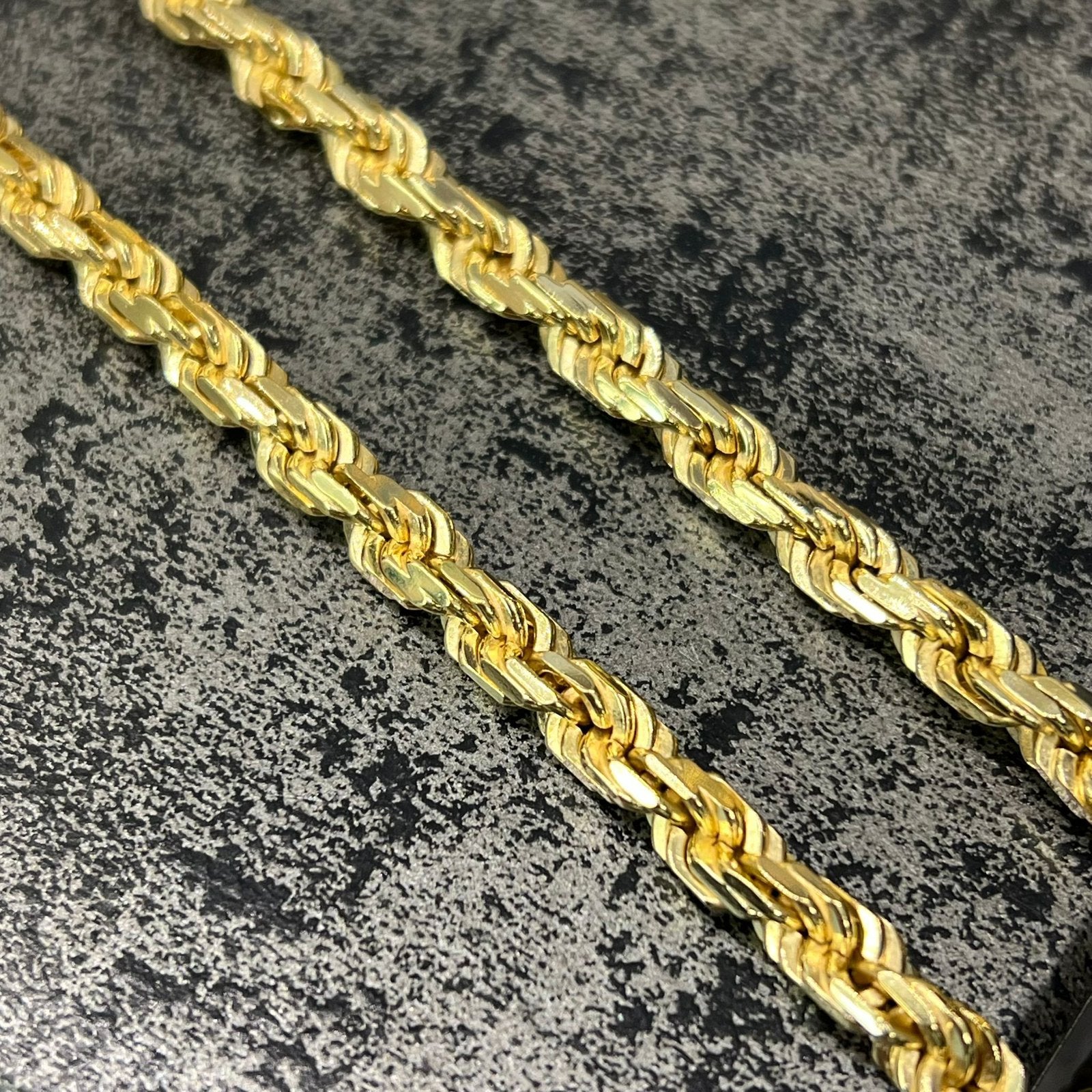 18k gouden rope chain massief, Ophalen of Verzenden, Zo goed als nieuw, Goud, Goud