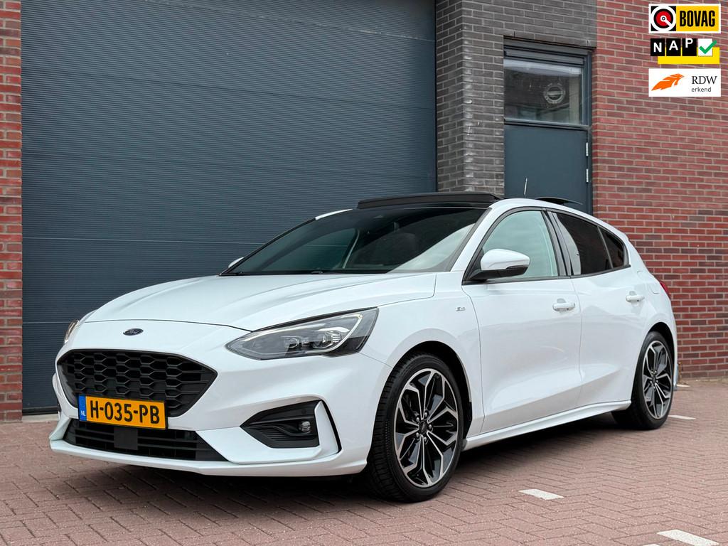 Ford Focus 1.5 EcoBoost ST Line, 182PK, Pano, CarPlay, Garan, Auto's, Stof, Gebruikt, Wit, Origineel Nederlands