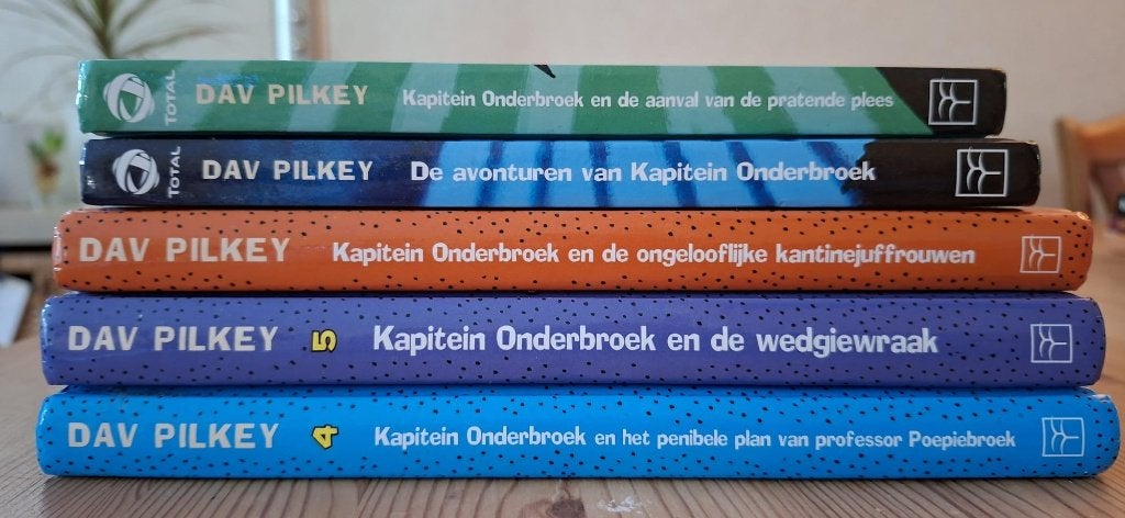 Kapitein Onderbroek 5 titels, Fictie algemeen, Ophalen of Verzenden, Zo goed als nieuw, Dav Pilkey