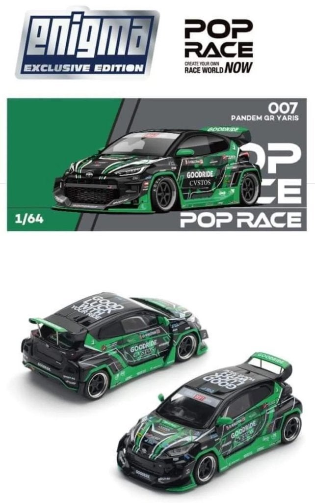 Toyota Pandem GR Yaris van Pop Race 1/64 007, Ophalen of Verzenden, Nieuw, Auto