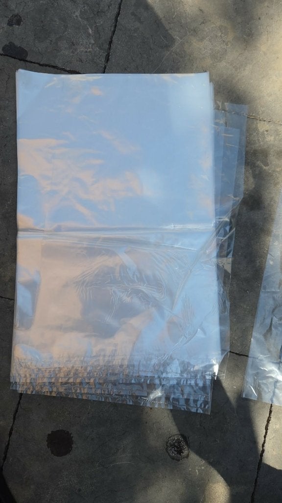 Partij plastic zakken Verpakking / Bundel zakken - Trans, Doe-het-zelf en Verbouw, Kratten en Dozen, Opvouwbaar, 60 cm of meer
