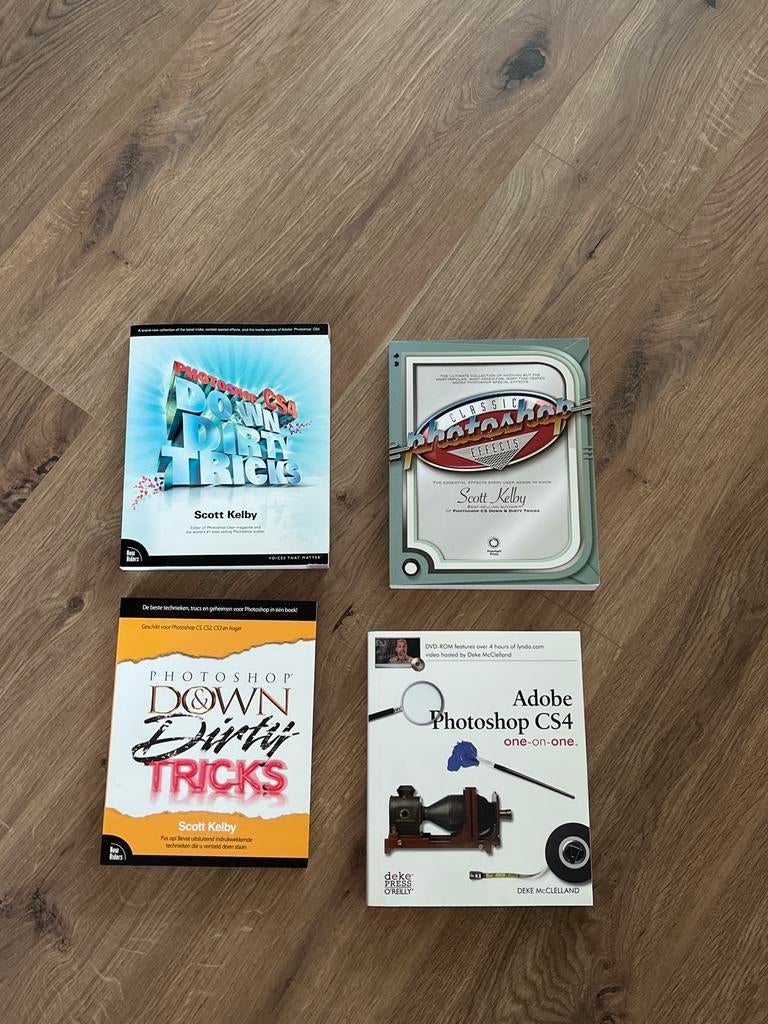 Photoshop Boeken: Down & Dirty Tricks, Classic Effects, CS4, Boeken, Informatica en Computer, Ophalen of Verzenden, Gelezen, Software