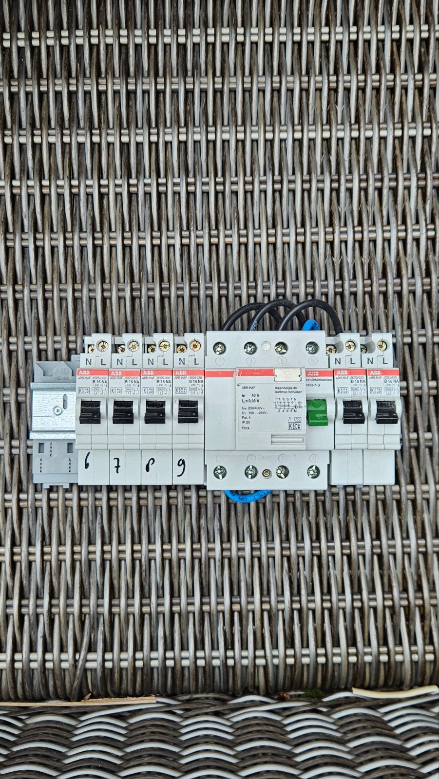 ABB Aardlekschakelaar en Installatieautomaten, Ophalen of Verzenden, Gebruikt, ABB, Aardlekschakelaar