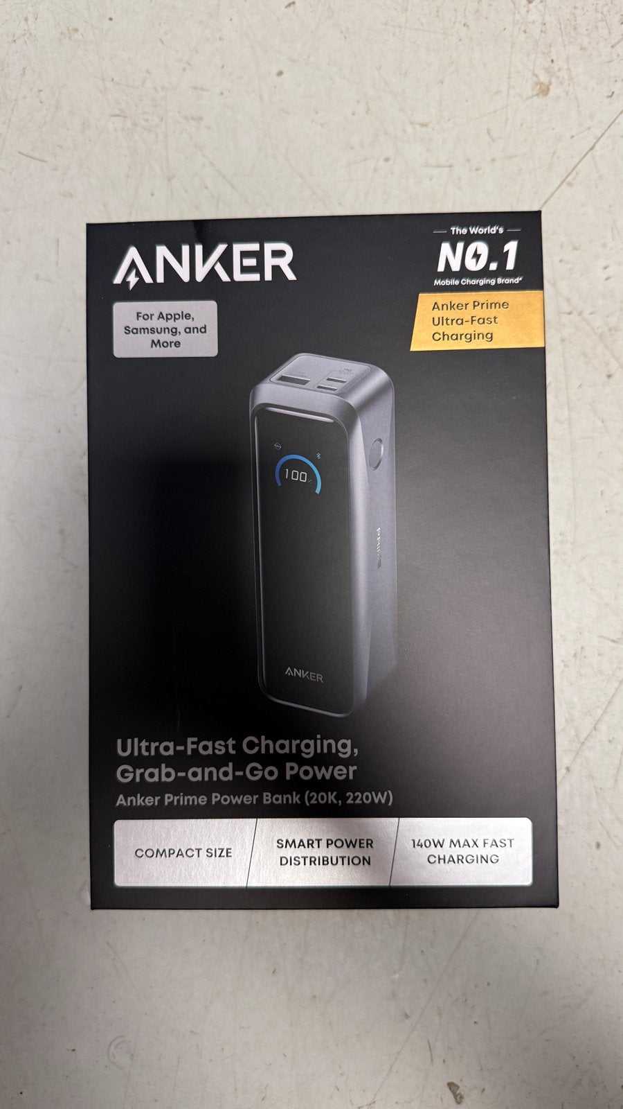 Anker Prime Powerbank (20K, 220W) - Nieuw en Ongeopend, Ophalen of Verzenden, Nieuw