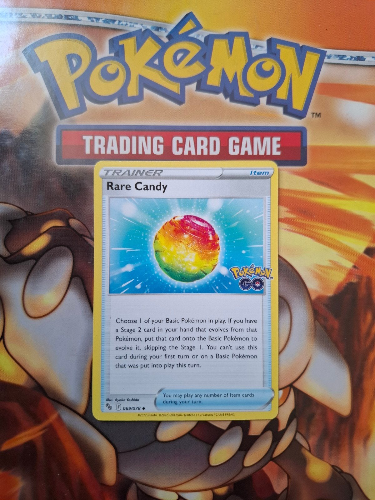 Rare candy 069/078 pokemon go set, Ophalen of Verzenden, Zo goed als nieuw, Losse kaart