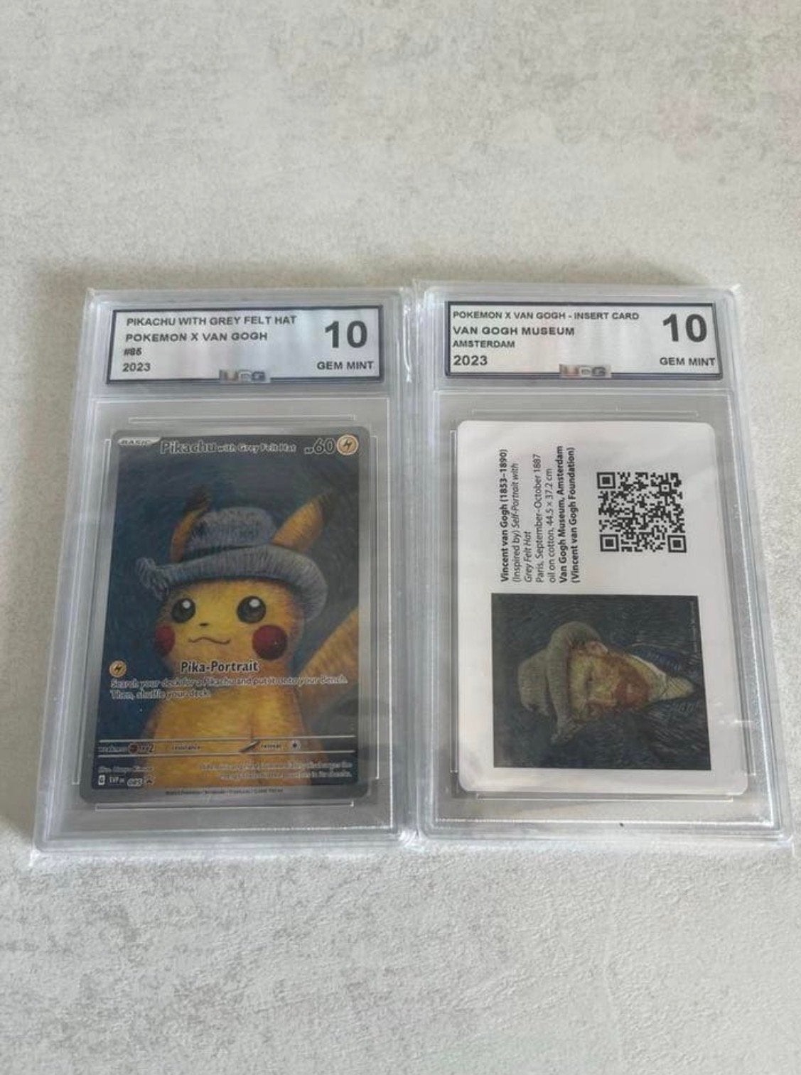 Pikachu Grijze Vilten Hoed UCG 10 Gem Mint Van Gogh, Tickets en Kaartjes