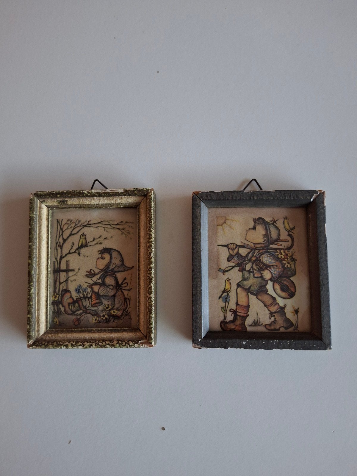 2 oude schilderijtjes, Ophalen of Verzenden
