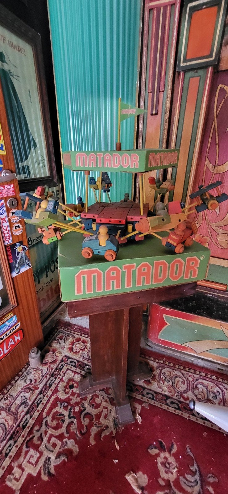Antieke Matador Speelgoed Automaat - Winkeldisplay, Ophalen, Gebruikt