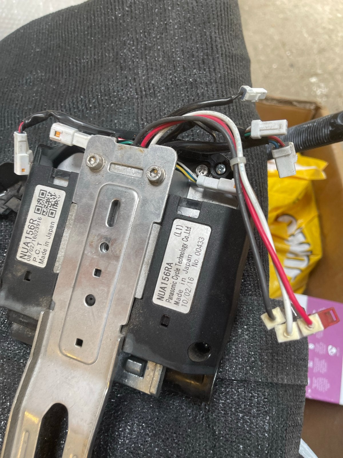 Controller en accu slede voor Gazelle Panasonic e-bike, Fietsen en Brommers, Fietsonderdelen, Elektrische fiets, Gebruikt, Overige typen