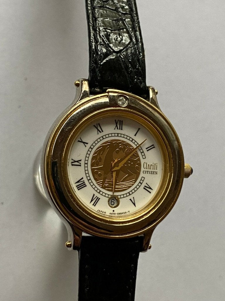 Esprit CLARITI citizen met goud en diamanten dams horloges, Sieraden, Tassen en Uiterlijk, Horloges | Dames, Overige merken, Leer