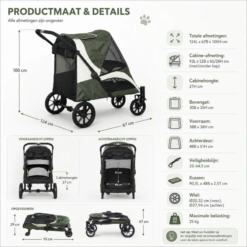 hondenbuggy hondenkar nieuw xl, Dieren en Toebehoren, Ophalen of Verzenden, Nieuw