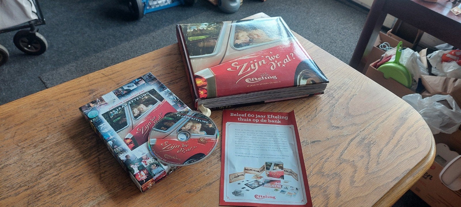 Efteling: Zijn we d'r al? - 60 jaar Efteling DVD & Boek, Ophalen of Verzenden, Zo goed als nieuw