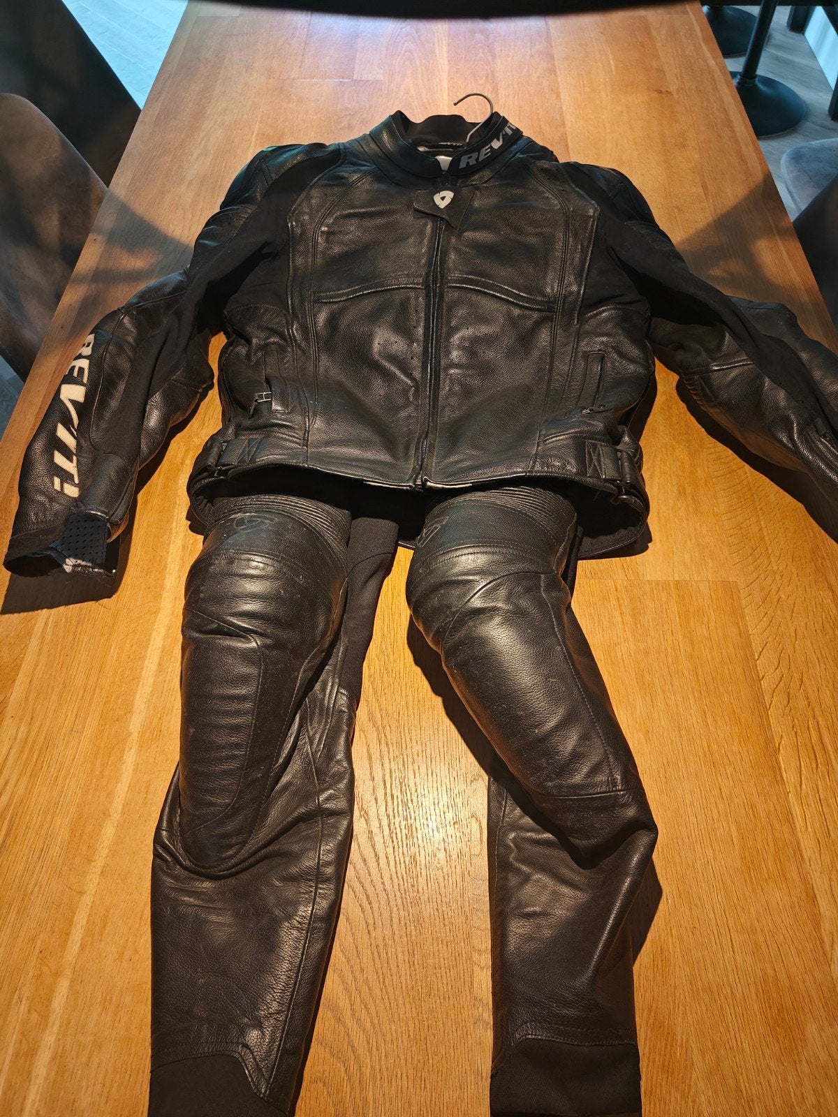 Rev'it leren motorpak maat 52 - erg netjes, Motoren, Ophalen, Rev'it, Tweedehands, Heren