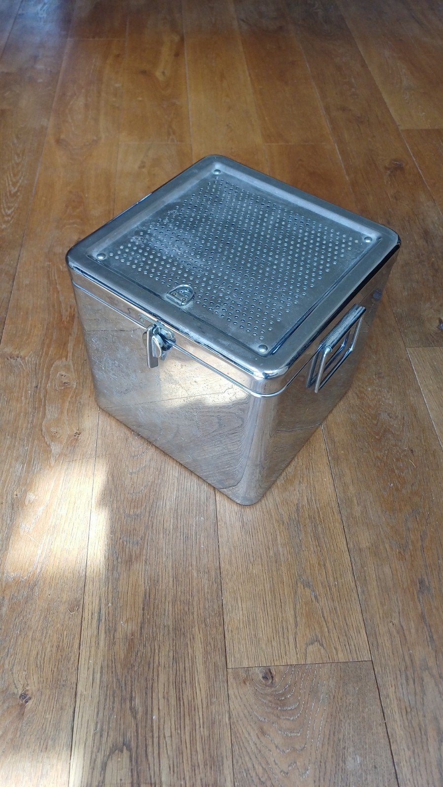 Zeldzame Antieke Sterilisatiebox met Linnen Filterdoek, Ophalen of Verzenden