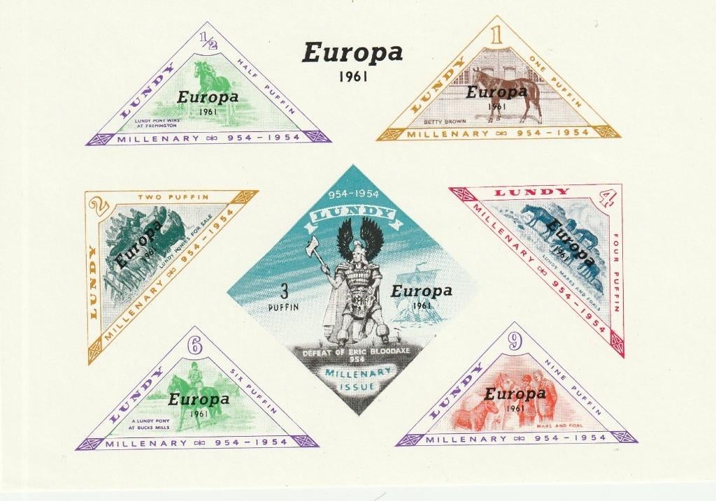 Lundy 1961 (MP48), Postzegels en Munten, Verzenden, Postfris
