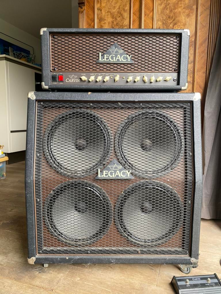 Carvin Legacy 100 Watt Steve Vai signature stack top + cab, Ophalen, Zo goed als nieuw, Overige instrumenten